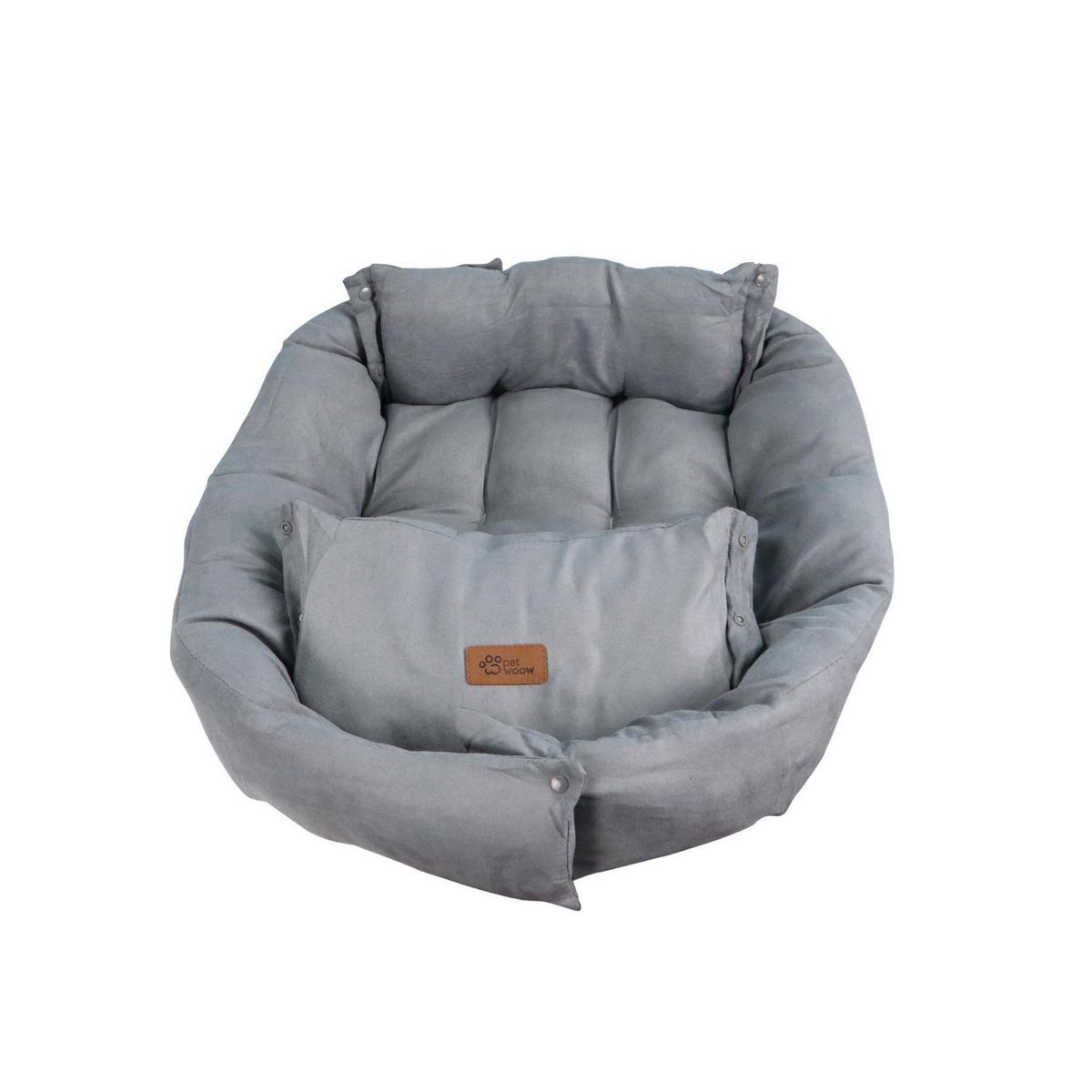 PETWOOW - Cama para Perro 27x20x36 cm Gris