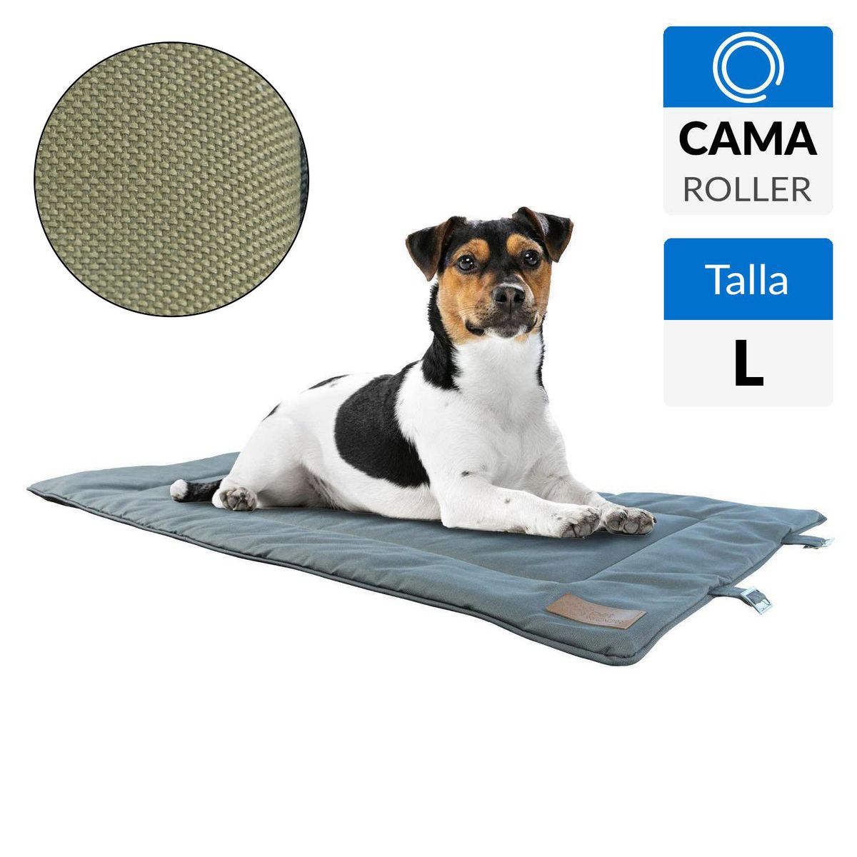 PETWOOW - Cama Roller Toby para Perro 15x15x85 cm Gris