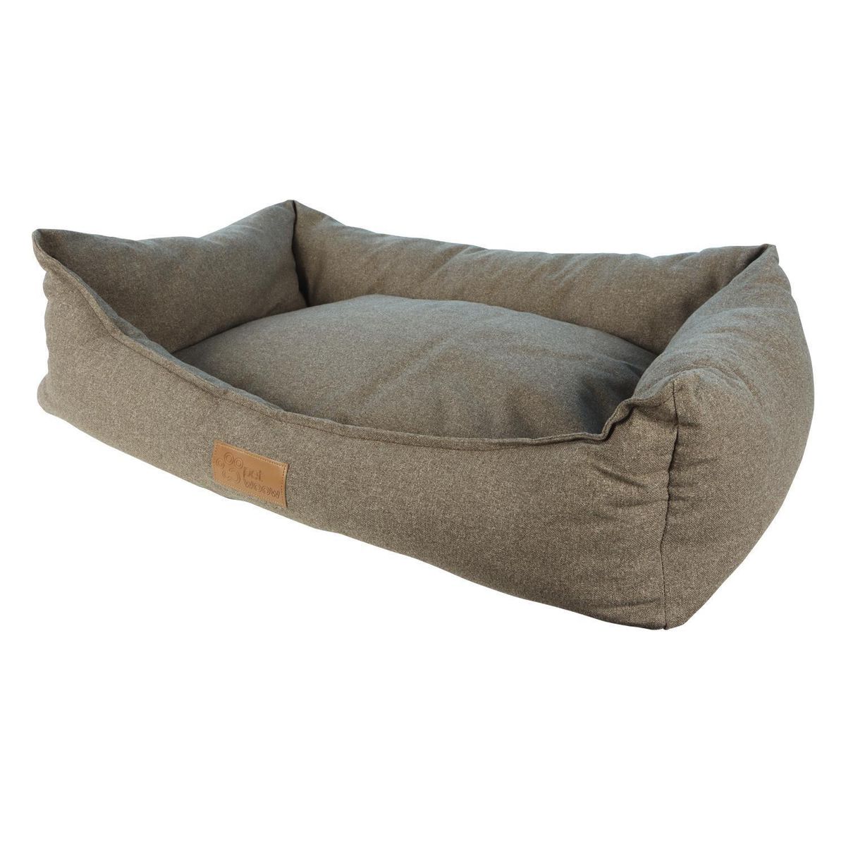 PETWOOW - Cama Luna M para Perro 14x14x72 cm Café