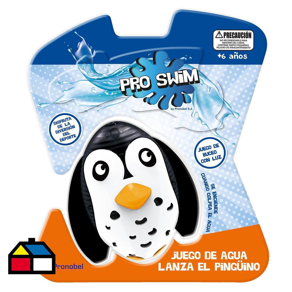 PRONOBEL - Juego de Buceo Pingüino Negro/ Blanco 19x22x7 cm