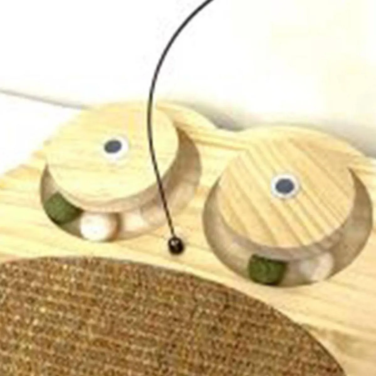 GARTEN CHILE - Rascador para gato con juguete forma Rana 34x28 cm