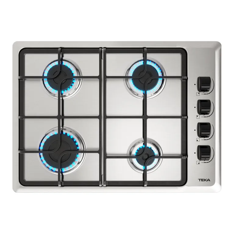 TEKA Encimera Gas Licuado 4 Platos HLX-540 KBB OC IX