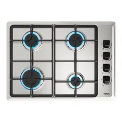 TEKA - Encimera Gas Licuado 4 Platos Inox HLX-540 KBB OC IX