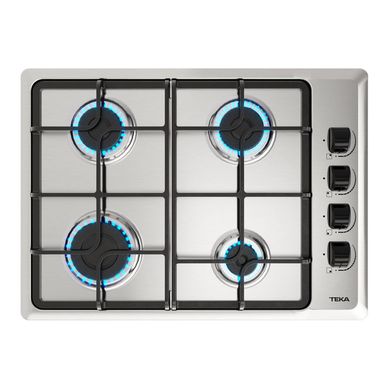 Encimera Gas Natural 4 Platos Inox HLX-540 KBN OC IX