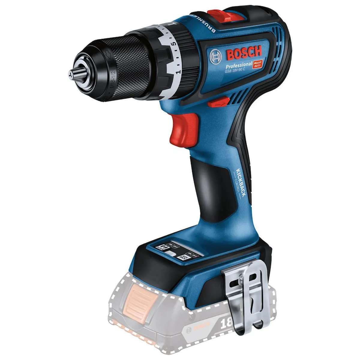 BOSCH - Taladro Inalámbrico Percutor 13 mm 18 V sin Batería