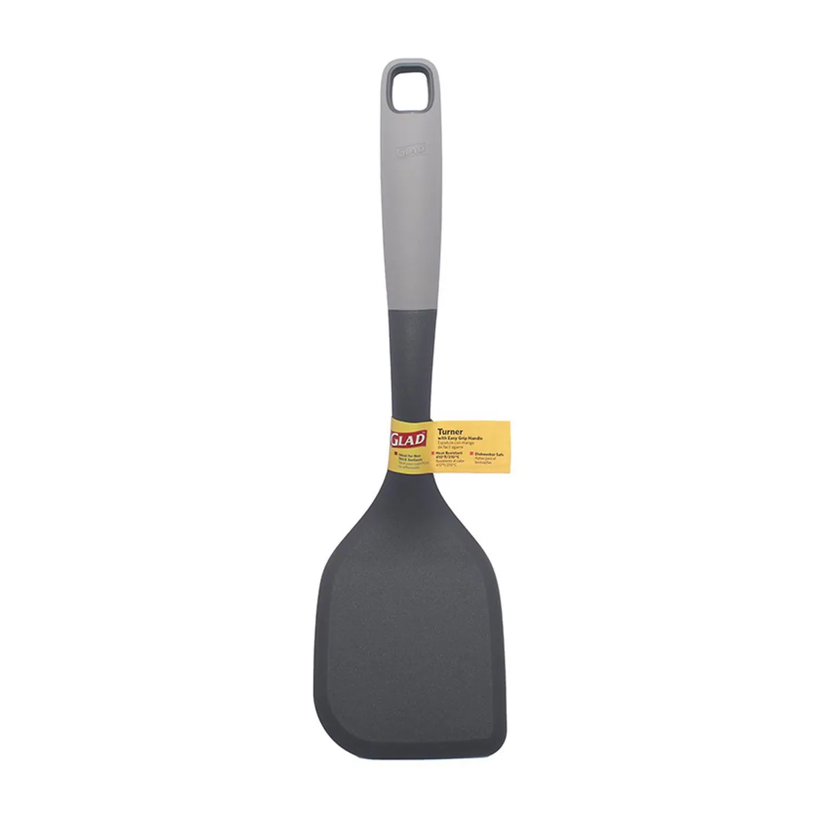 GLAD - Espátula Plástica Glad 33 cm con Agarre Ergonómico para Cocina Gris