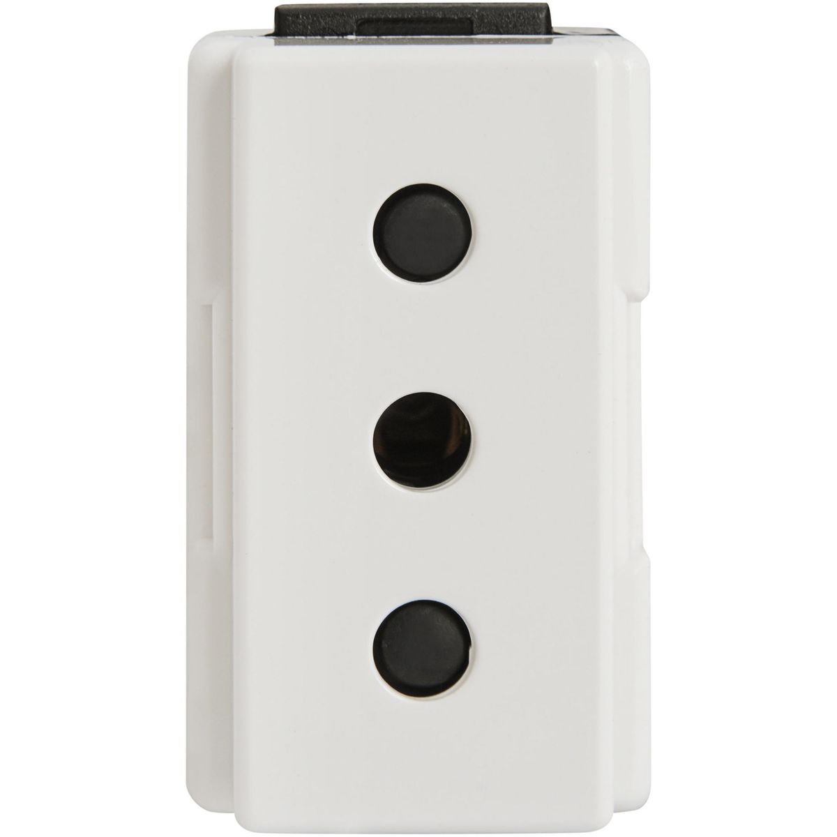 BTICINO - Módulo tomacorriente 2p+t 10 A blanco