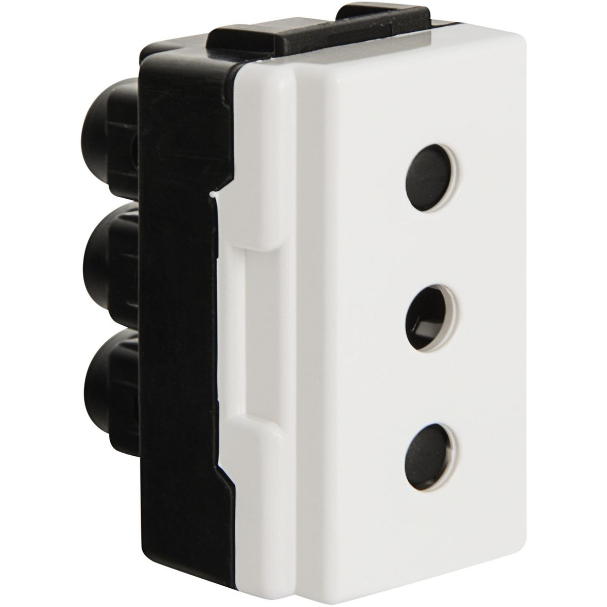 BTICINO - Módulo tomacorriente 2p+t 10 A blanco