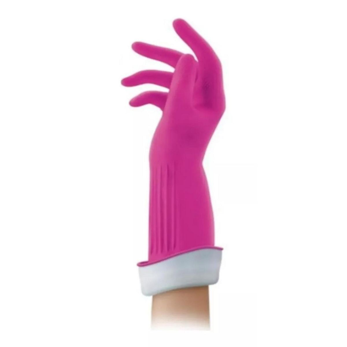 VILEDA - Guantes Vileda 3 Action L/xl Triple Acción para Limpieza Rosados