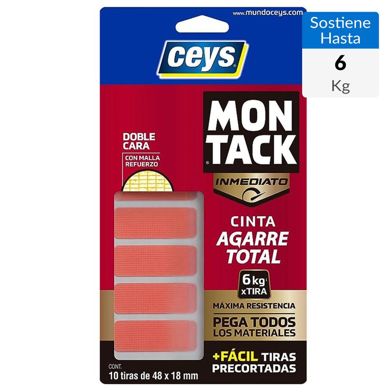 CEYS - Cinta montaje express precut 48 mm x 18 mm