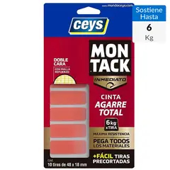 CEYS - Cinta montaje express precut 48 mm x 18 mm