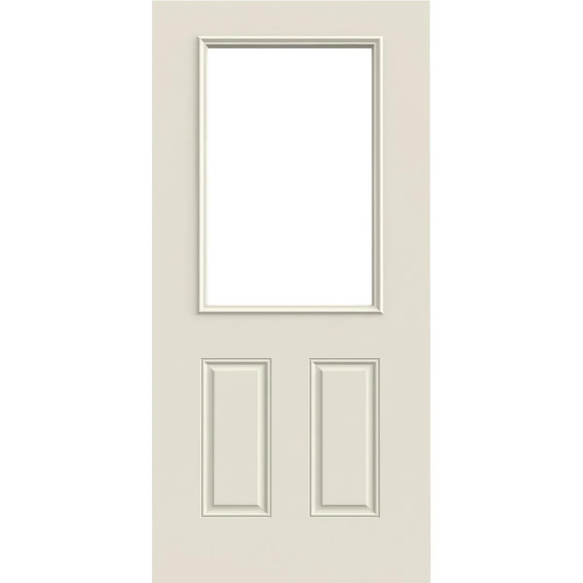 HOLZTEK - Puerta con Vidrio Termopanel Acero 75x210 cm 1 Luz Blanco