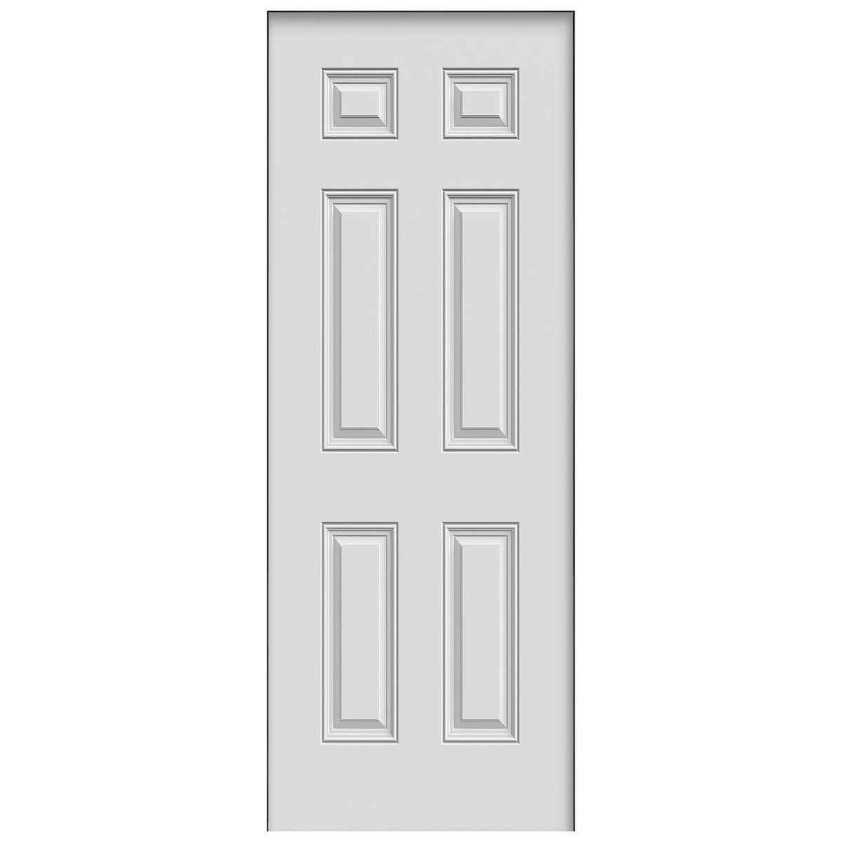 HOLZTEK - Puerta Acero 95x4.5 cm 6 Paneles Blanco