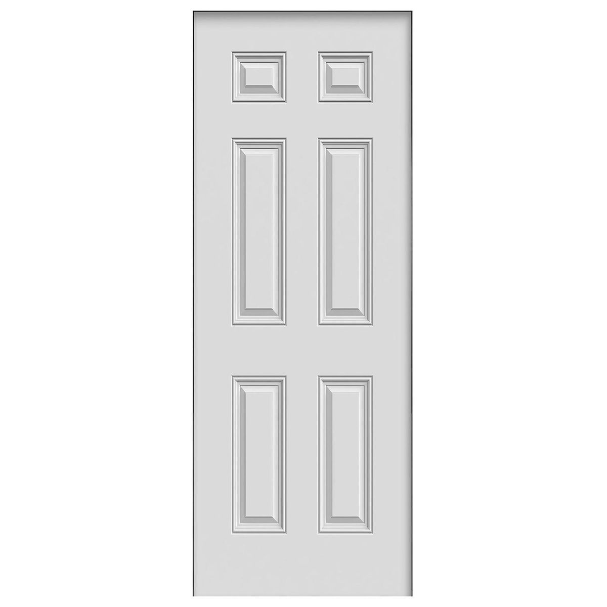 HOLZTEK - Puerta Acero 95x200 cm 6 Paneles Blanco