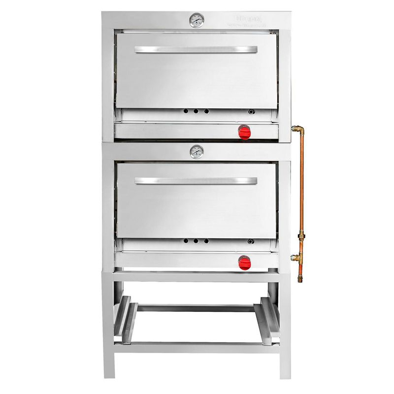 TICGAS - Horno Gas Natural Piso 260 Litros 2 Cámaras