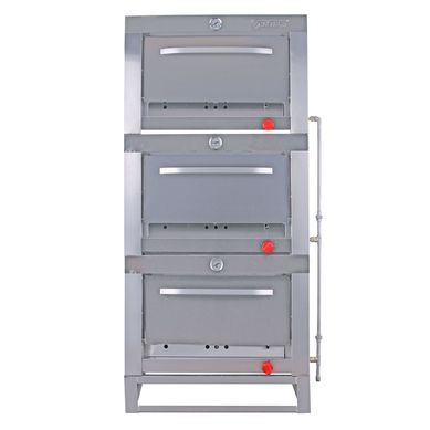 Horno gas licuado 3 cmaras 65x65 cm