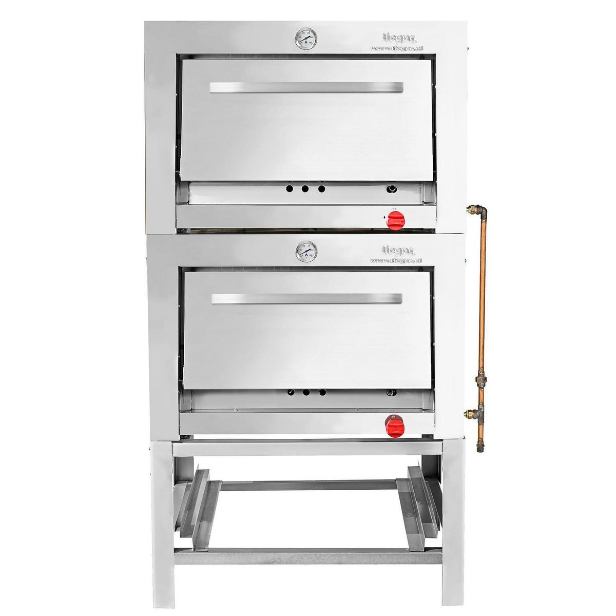 TICGAS - Horno Gas Natural Piso 300 Litros 2 Cámaras