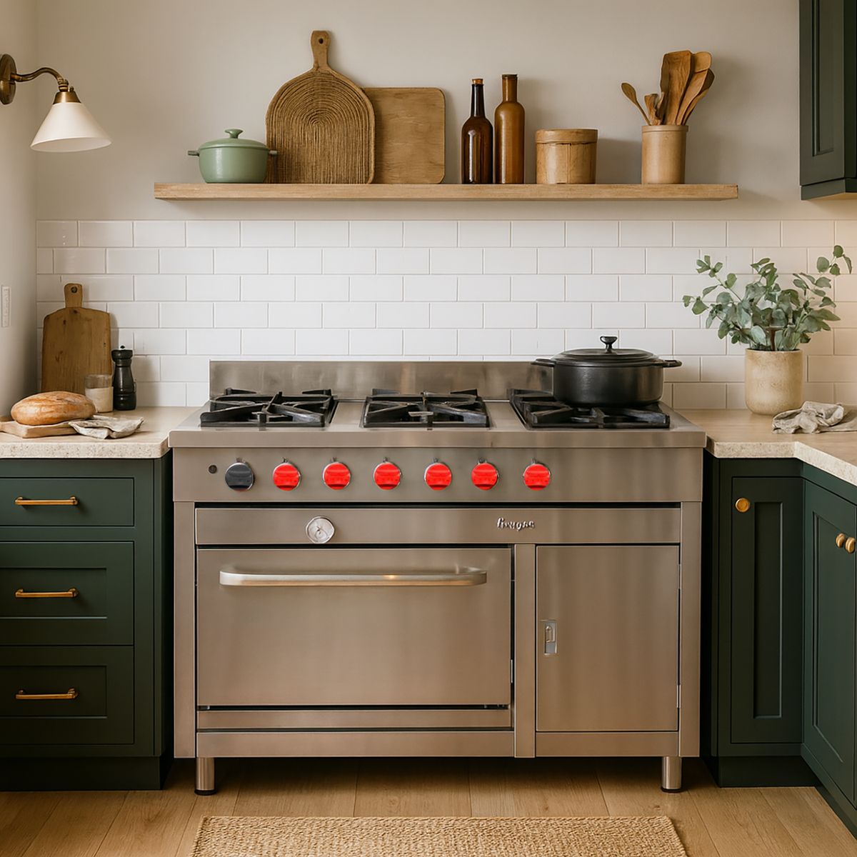 TICGAS - Cocina 6 platos gas licuado + calienta plato