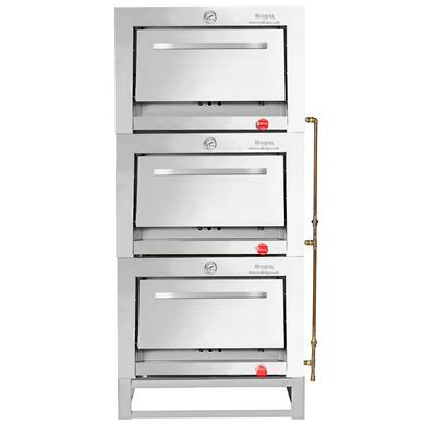Horno gas natural 3 cmaras 65x65 cm