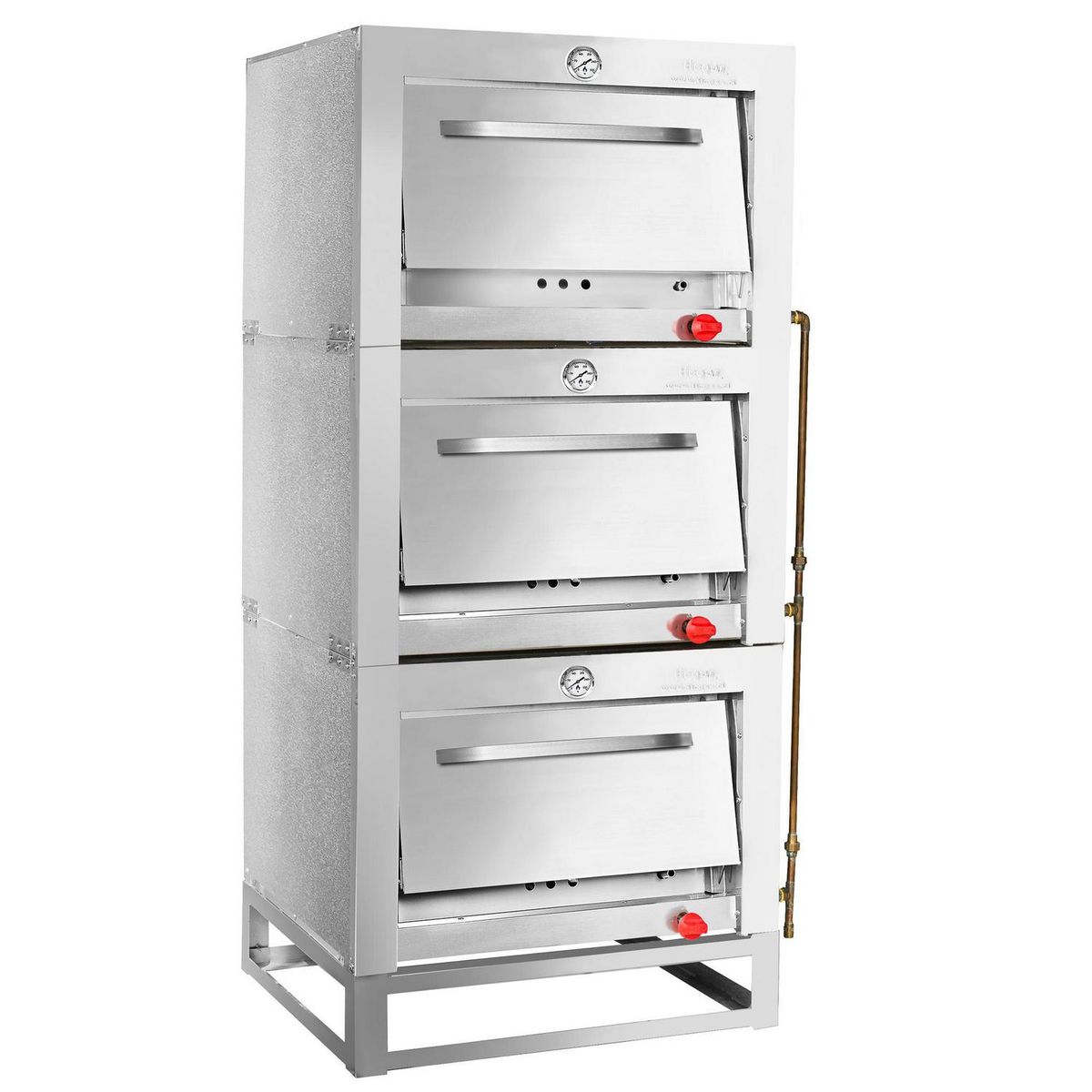 TICGAS - Horno Gas Natural Piso 450 Litros 3 Cámaras