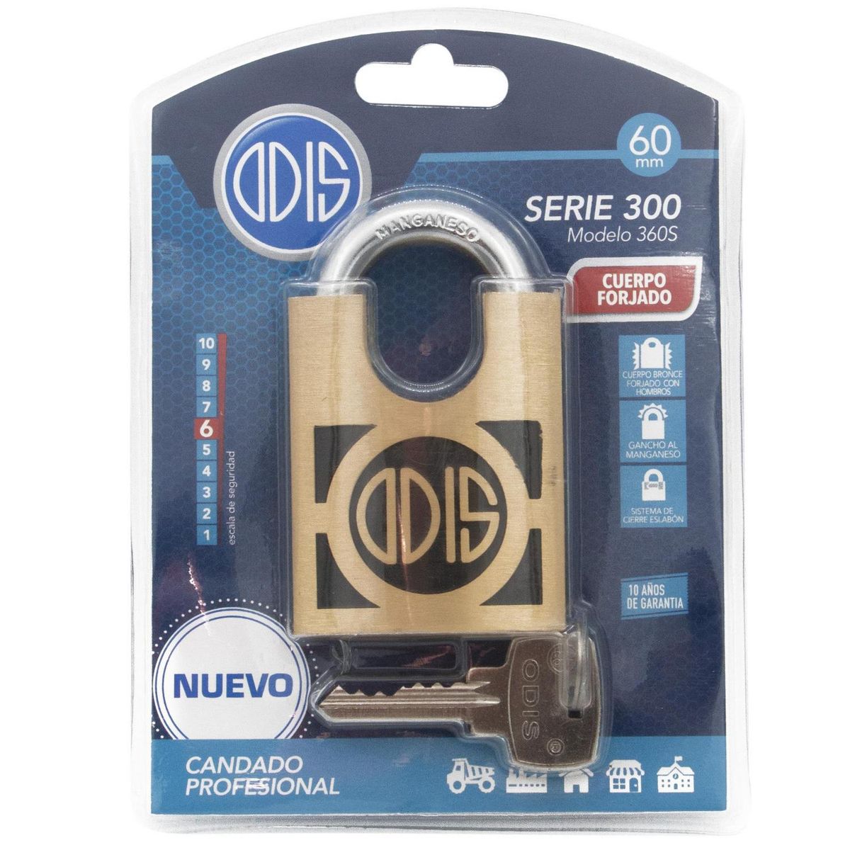 ODIS - Candado 360S 60 mm bt