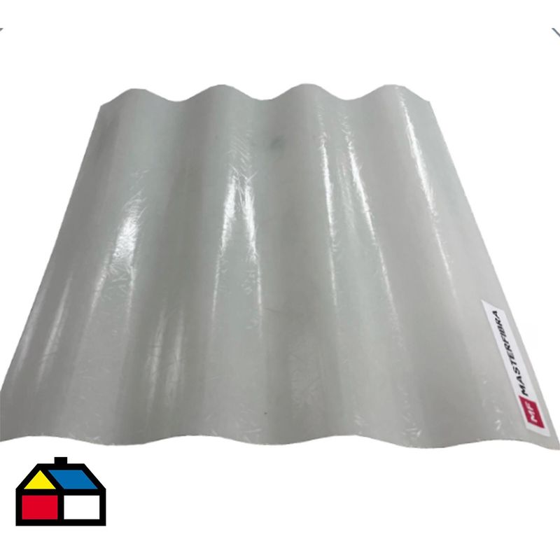 MASTERFIBRA - Plancha Fibra de vidrio  0.5 mm 85x250 cm Verde