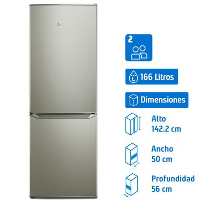 Mademsa Refrigerador Bottom Freezer Frío Directo 179 Litros