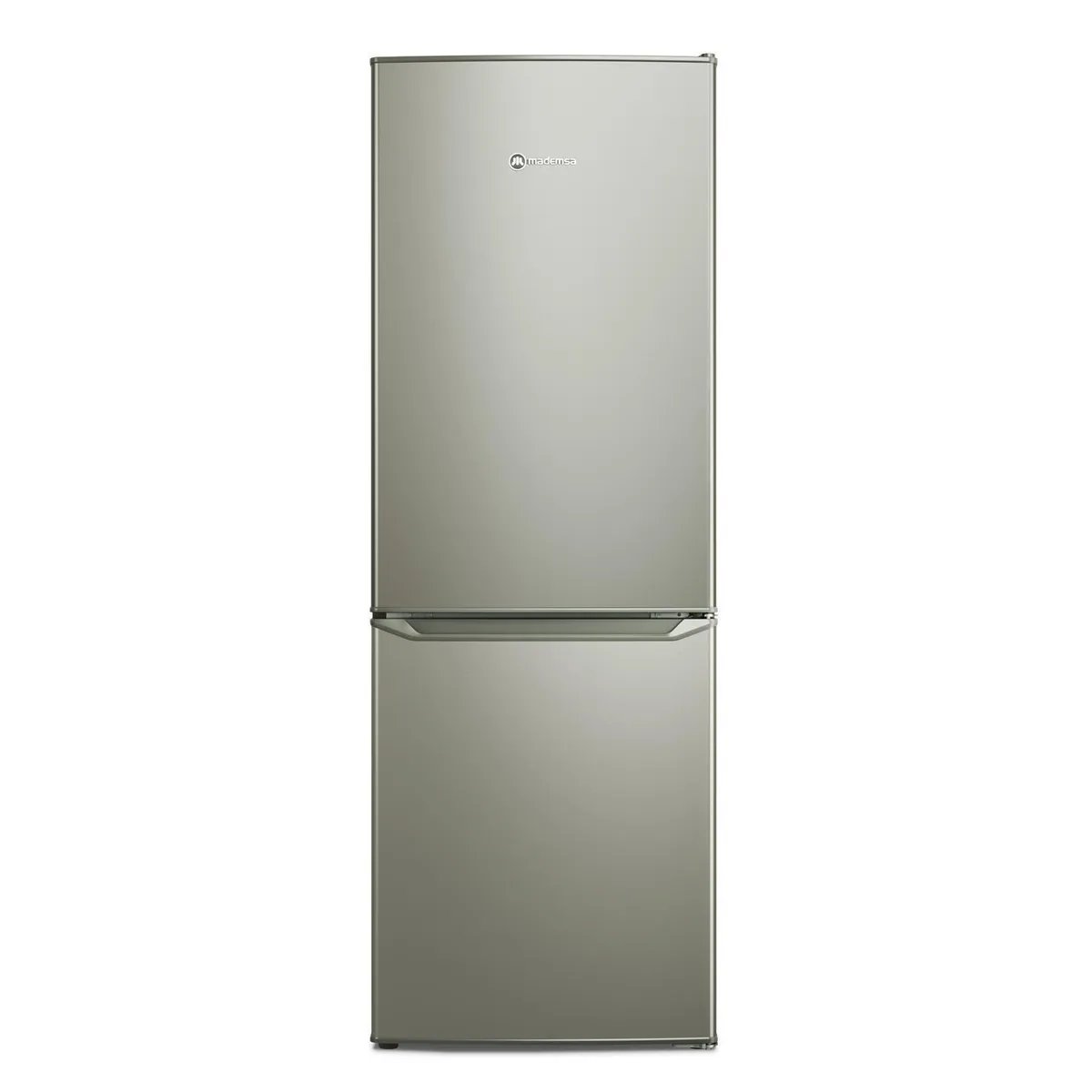 MADEMSA - Refrigerador Bottom Freezer Frío Directo 166 Litros Silver MED165S