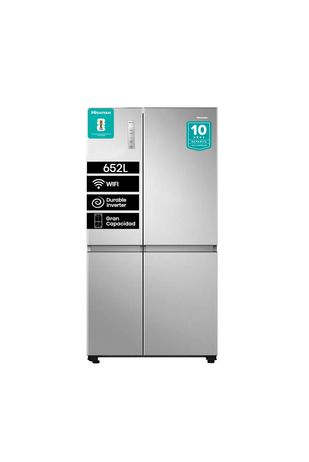 Refrigerador 2 Puertas Side by Side No Frost 635 Litros Inox