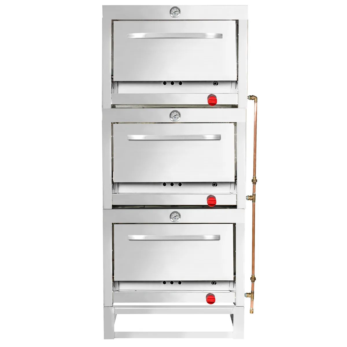 VENTUS - Horno Gas Licuado Piso 390 Litros 3 Cámaras