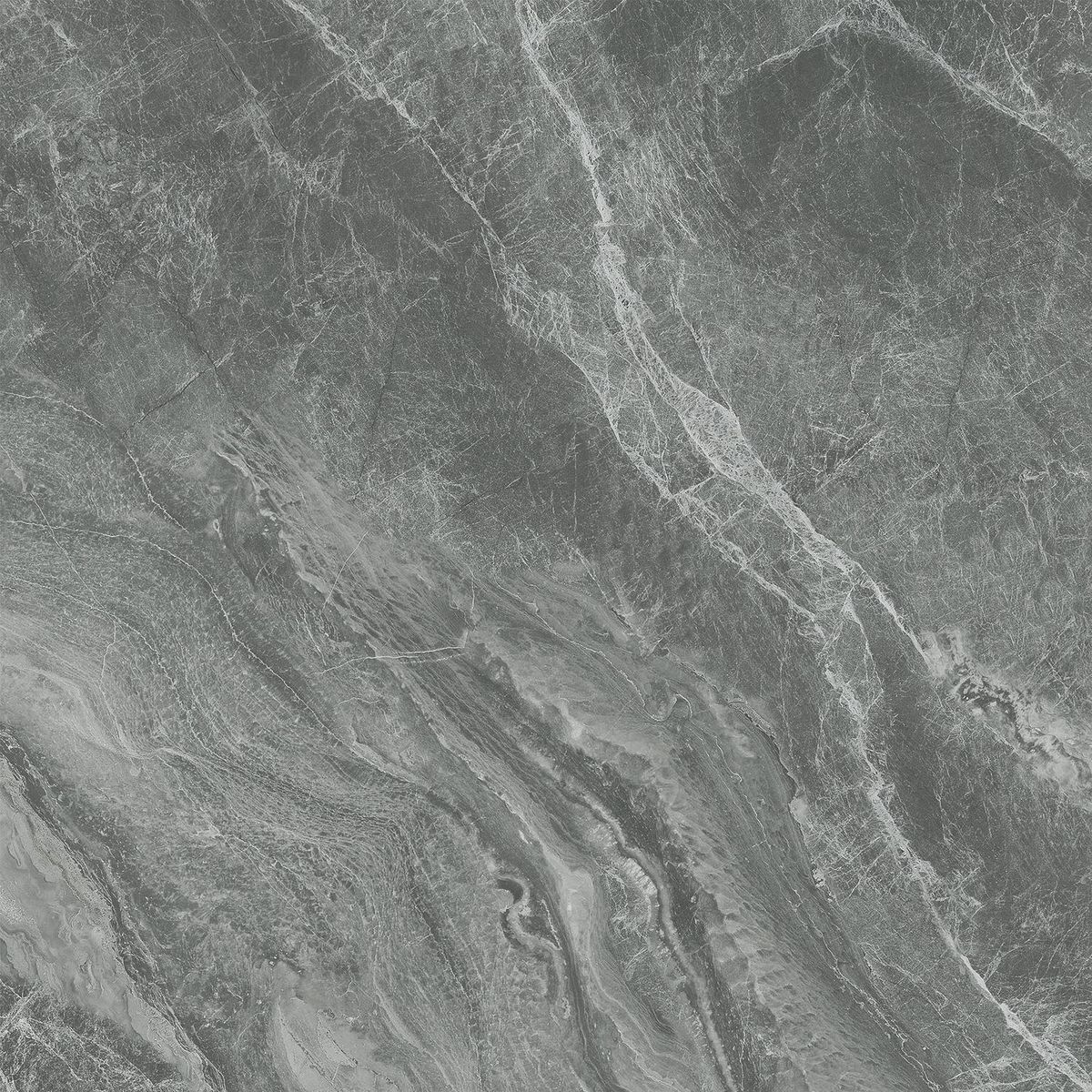 RALOSA - Porcelanato 60x60 cm Treviso Brillo Gris oscuro 1.44 m2