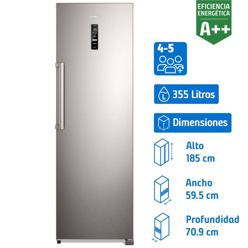 FENSA - Refrigerador Single Door No Frost 355 Litros Inox Twin RTI4S