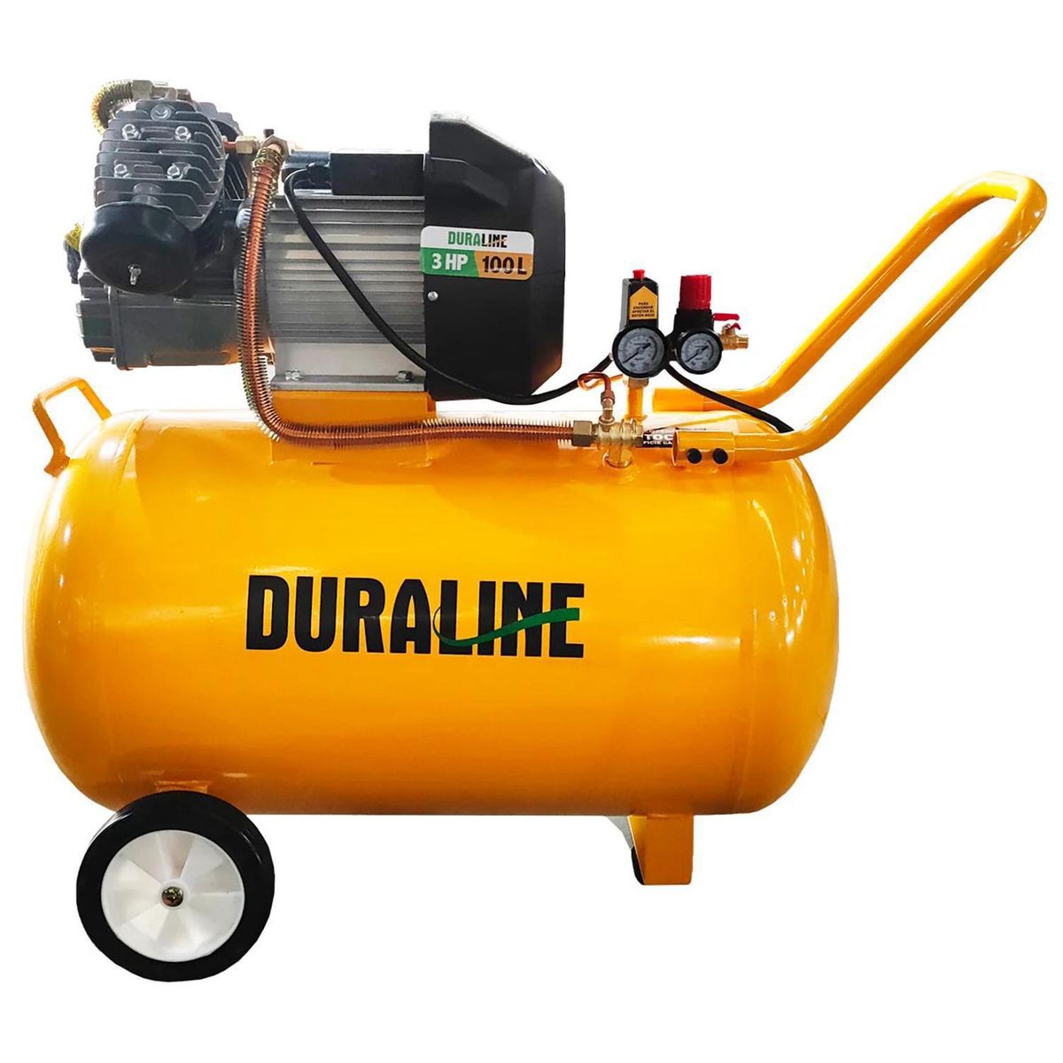 DURALINE - Compresor de Aire 3 HP 100 Litros 859 - 100