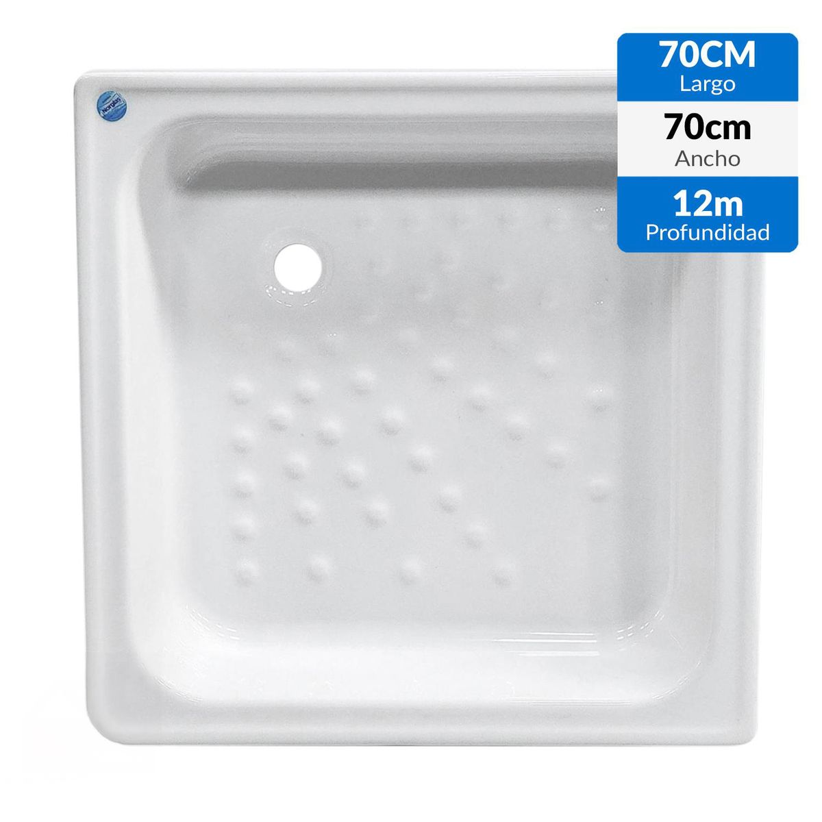 NORGLAS - Receptáculo Antonia 70x70x12 cm