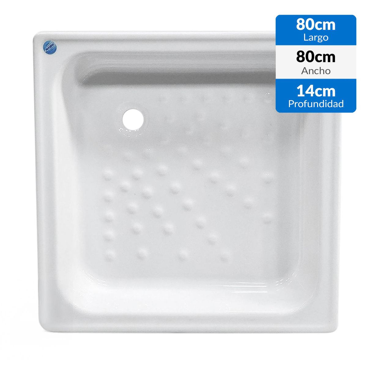 NORGLAS - Receptáculo Antonia 80x80x14 cm