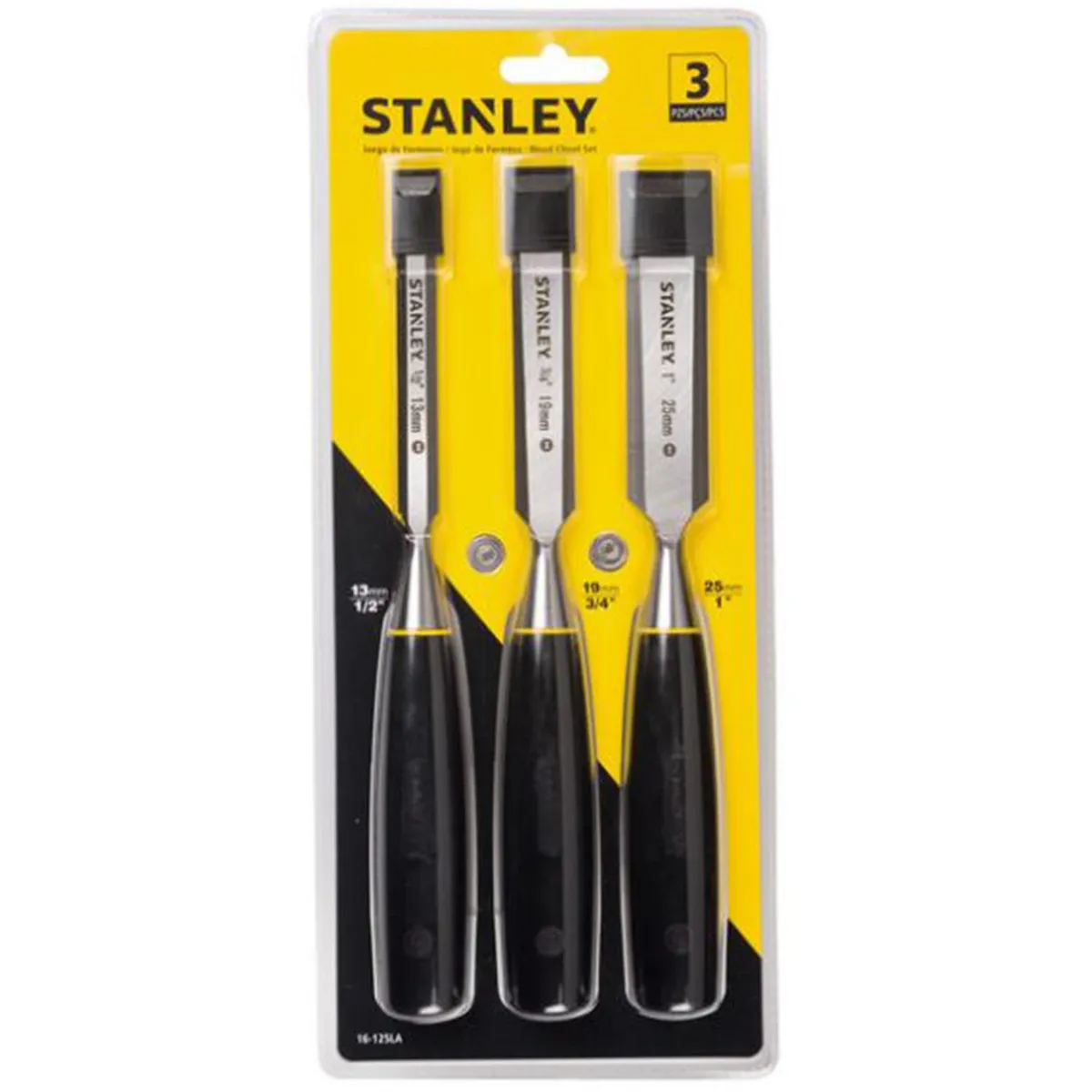 STANLEY - Juego de formones 3 piezas