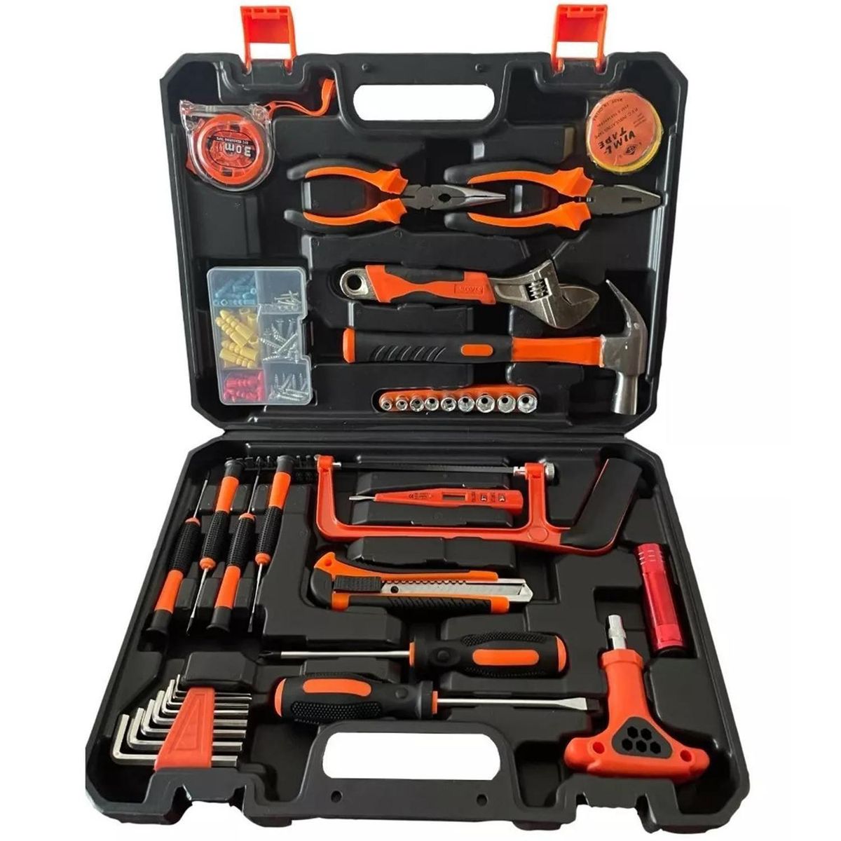 LERNEN - Set 150 Piezas Herramientas Manuales + Maletín Portátil