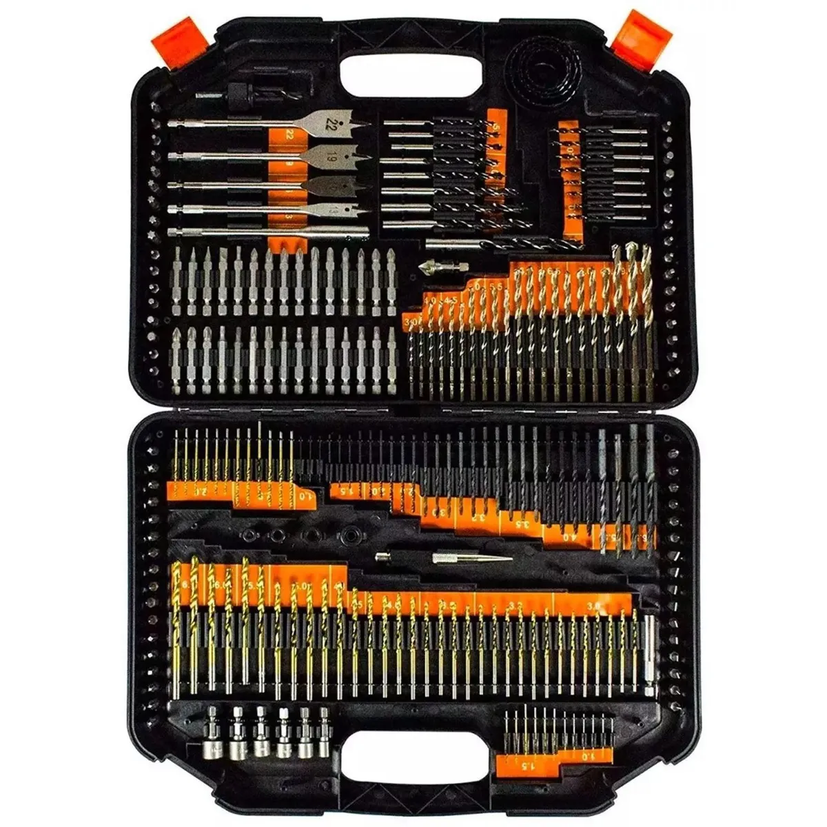 LERNEN - Maletín de 246 puntas de taladro, brocas y dados