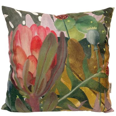 Cojn Ilustracin Protea 44x44 cm Multicolor
