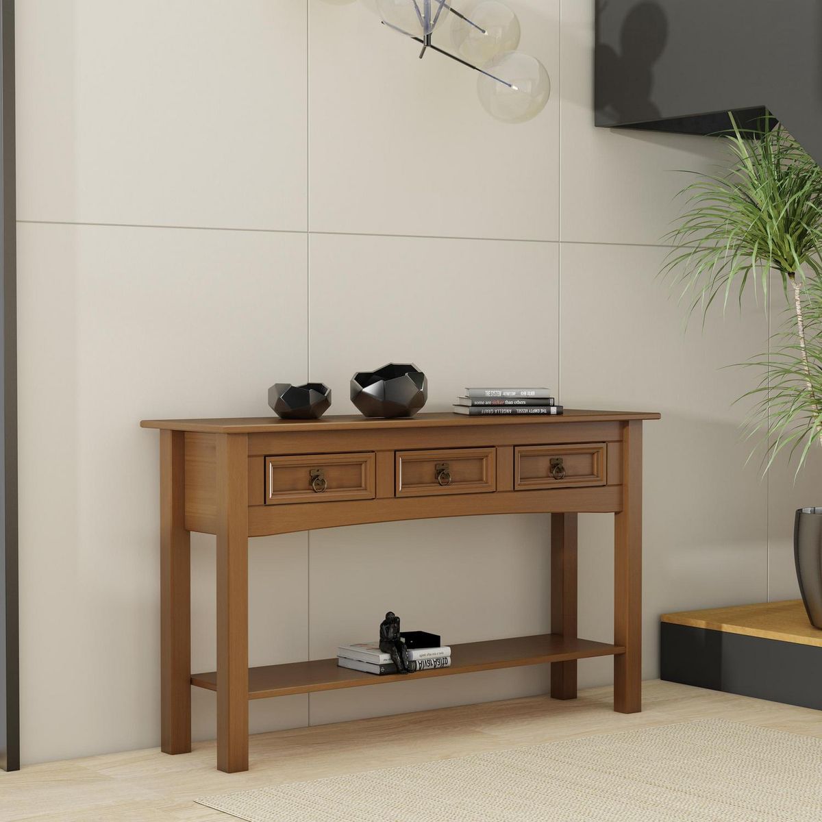 EXIT - Mesa arrimo almendra 3 cajones