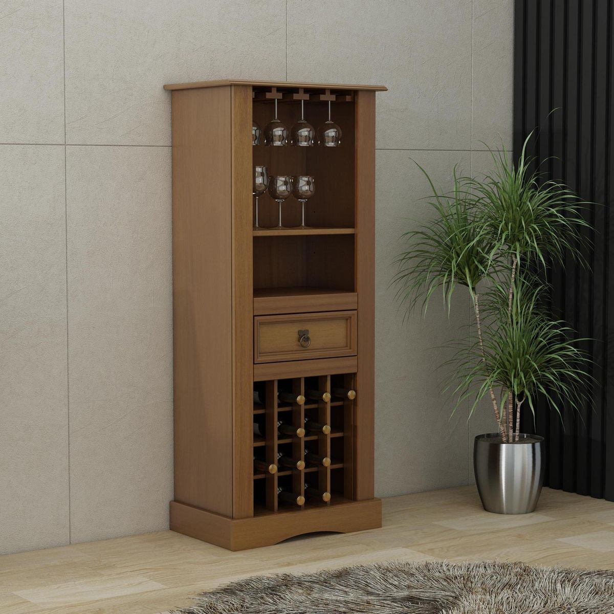 EXIT - Bar Nevada 56x133x36 cm Almendra