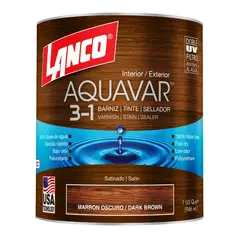 LANCO - Barniz 3 en 1 Satinado 1 l Cafe