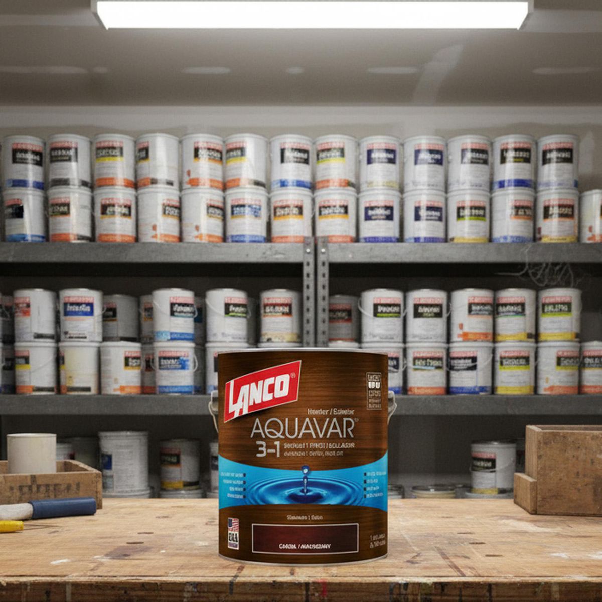 LANCO - Barniz 3 en 1 Satinado 1 galón(es) CAOBA