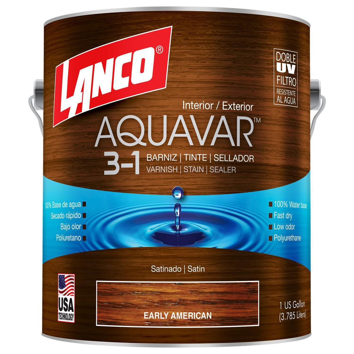 LANCO - Barniz 3 en 1 Satinado 1 galón(es) ARCE