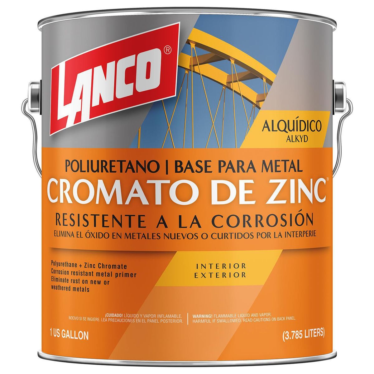 LANCO - Anticorrosivo Poliuretano Cromato de Zinc Lata 1 galón(es) Mate AMARILLO