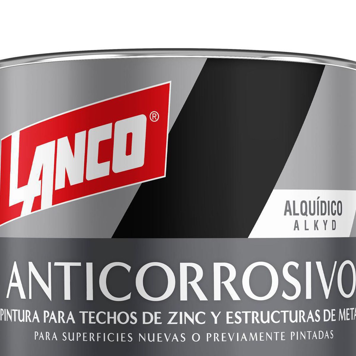 LANCO - Anticorrosivo Zinc y Estructuras Metálicas Lata 1 galón(es) Mate Negro