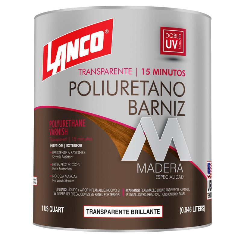 LANCO - Barniz de Poliuretano Brillante 1 l