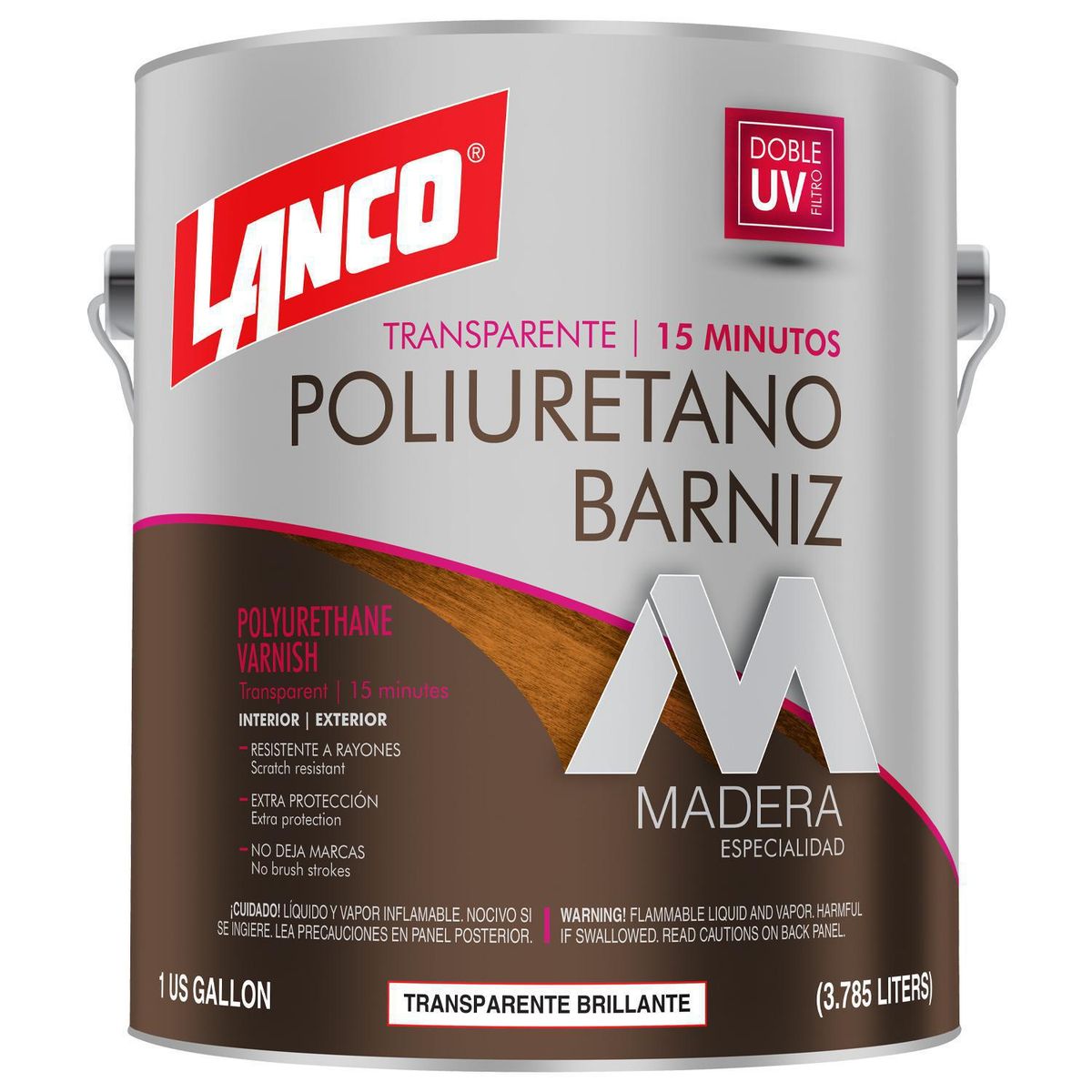 LANCO - Barniz de Poliuretano Brillante 1 galón(es) INCOLORO