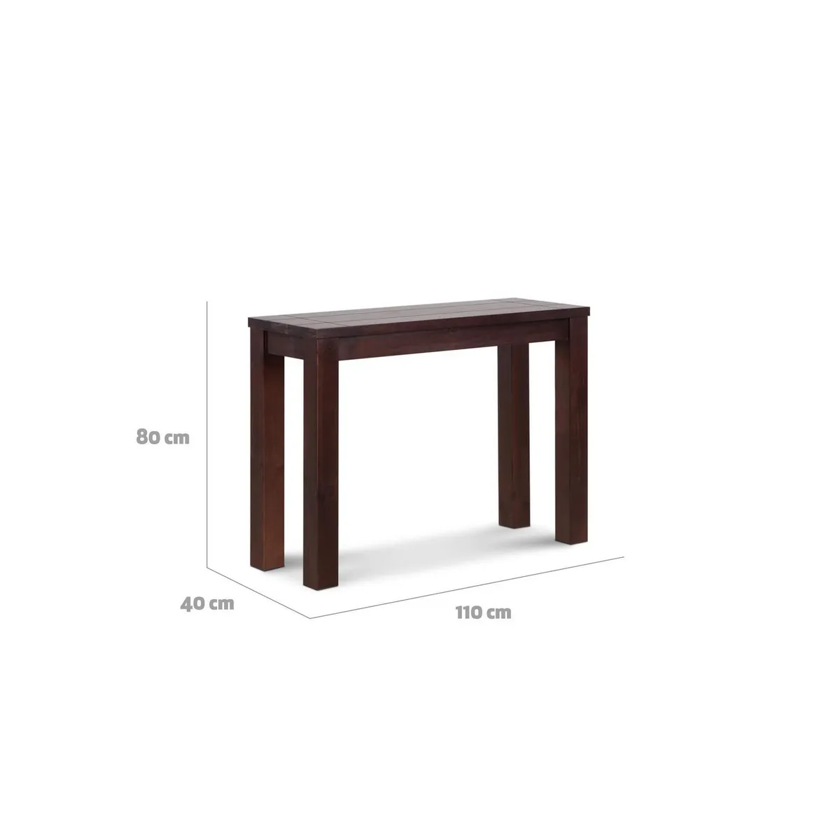 CIC - Mesa arrimo Ñuble 110x40x80 cm chocolate