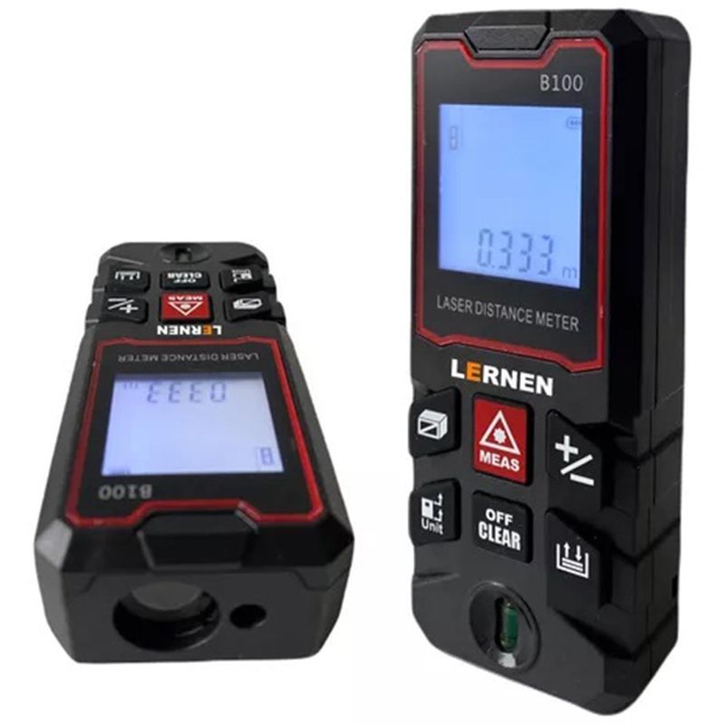 LERNEN - Medidor de distancia laser digital 40m con accesorios